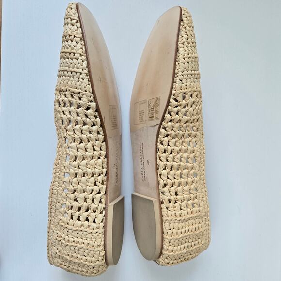 Freda Salvador NEW Jessie Raffia Ballet Flats $395 Preppy Shoes Women Size 9 NWT - Picture 10 of 15
